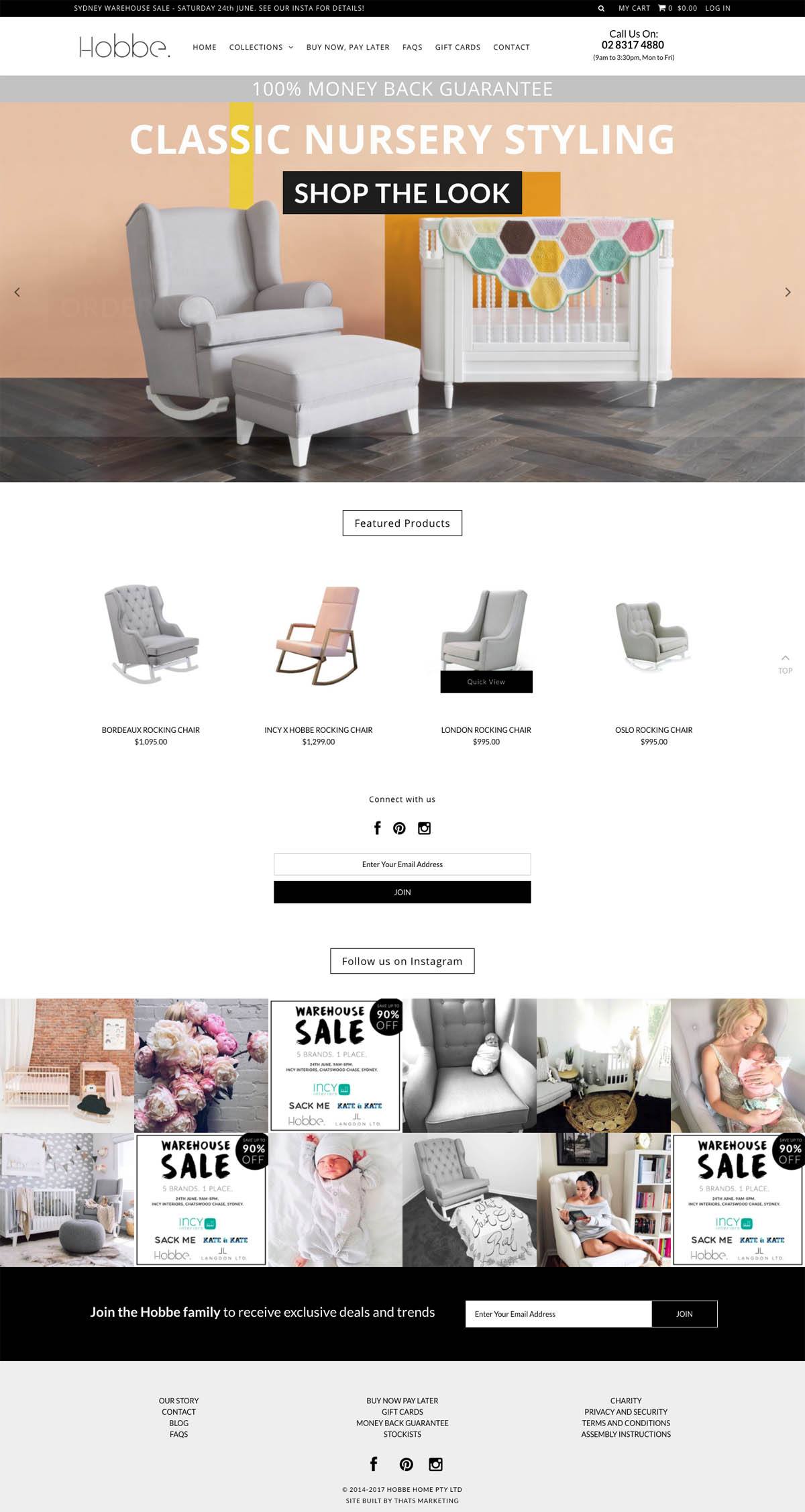 eCommerce website: Hobbe