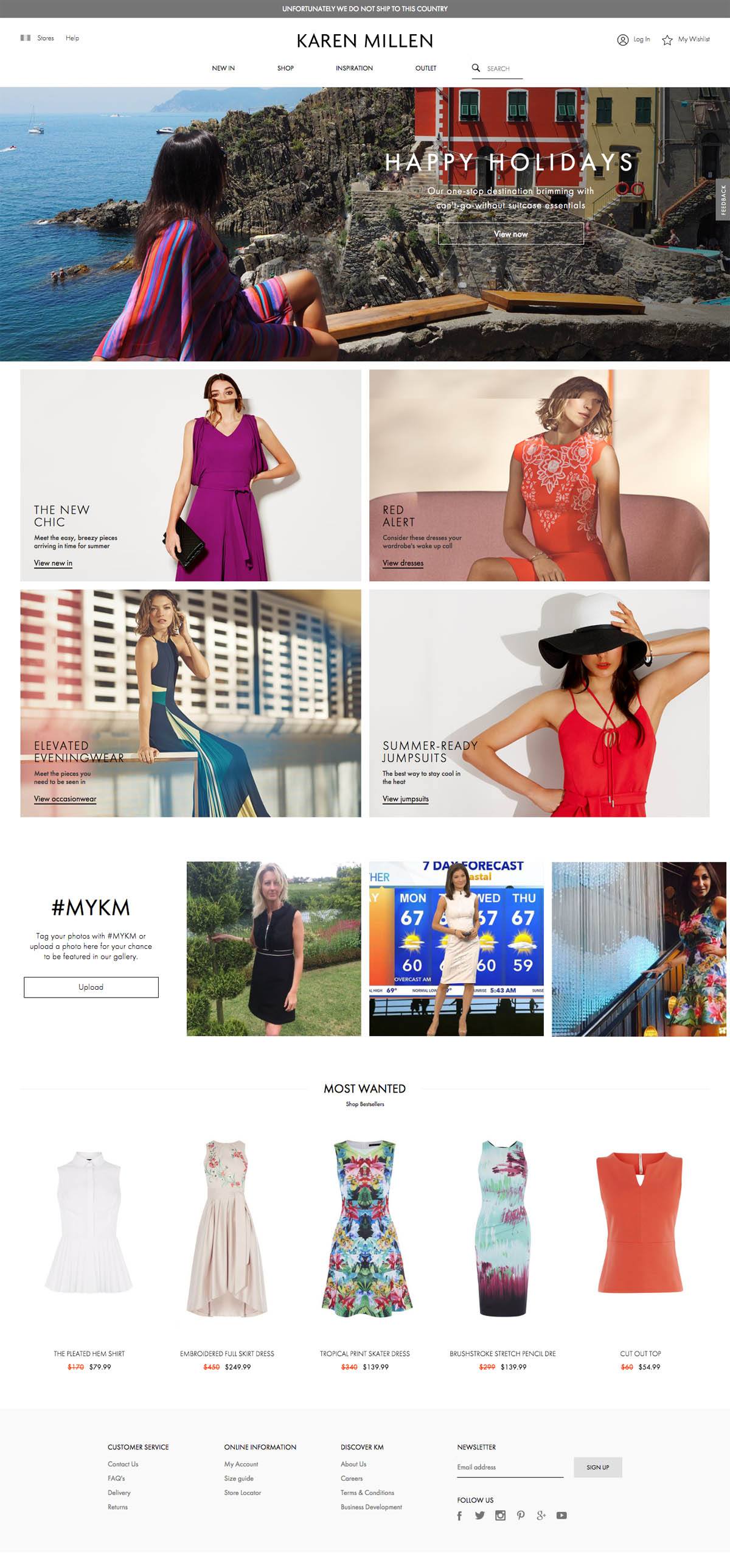 eCommerce website: Karen Millen