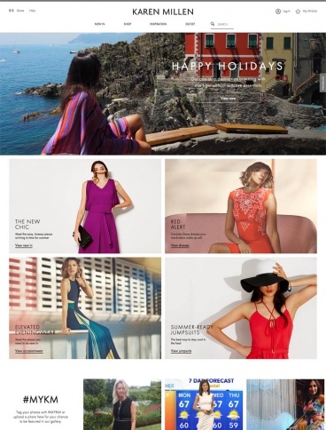 eCommerce website: Karen Millen