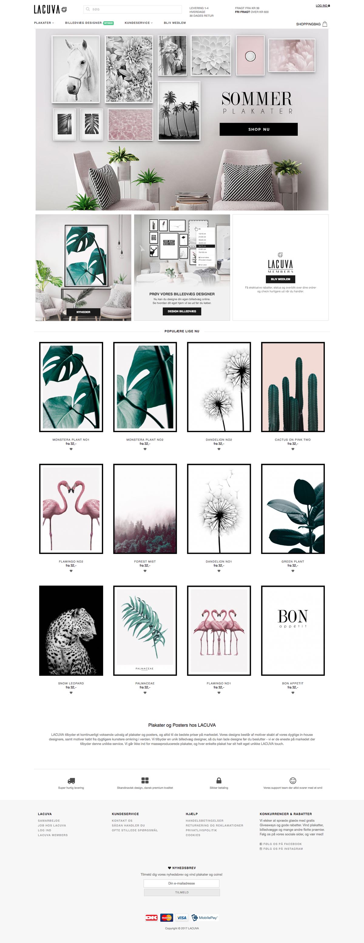 eCommerce website: LACUVA