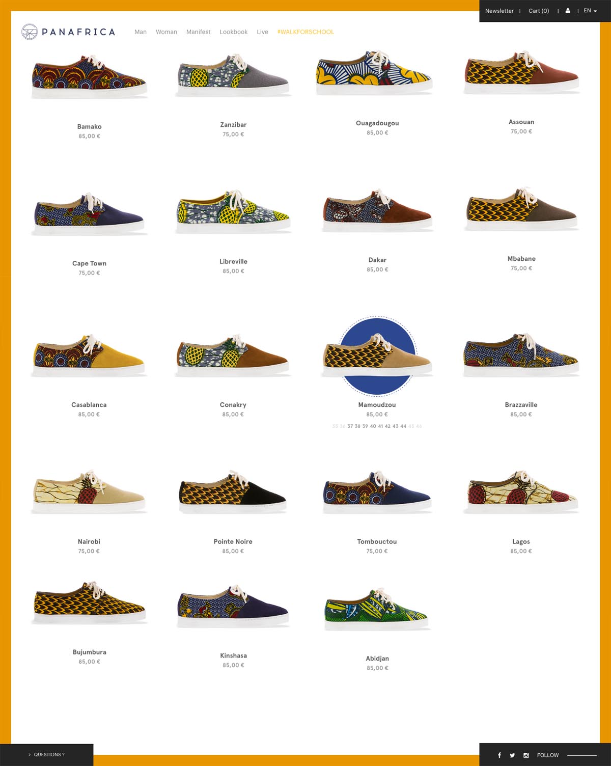 eCommerce website: Panafrica