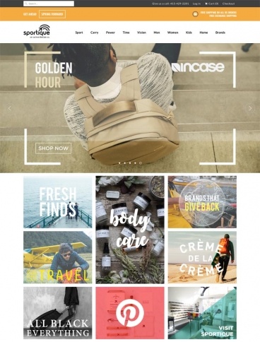 eCommerce website: Sportique