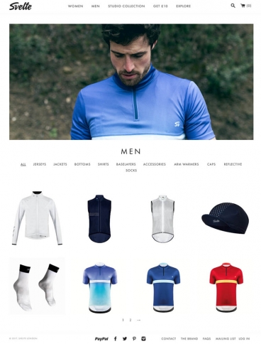 eCommerce website: Svelte London