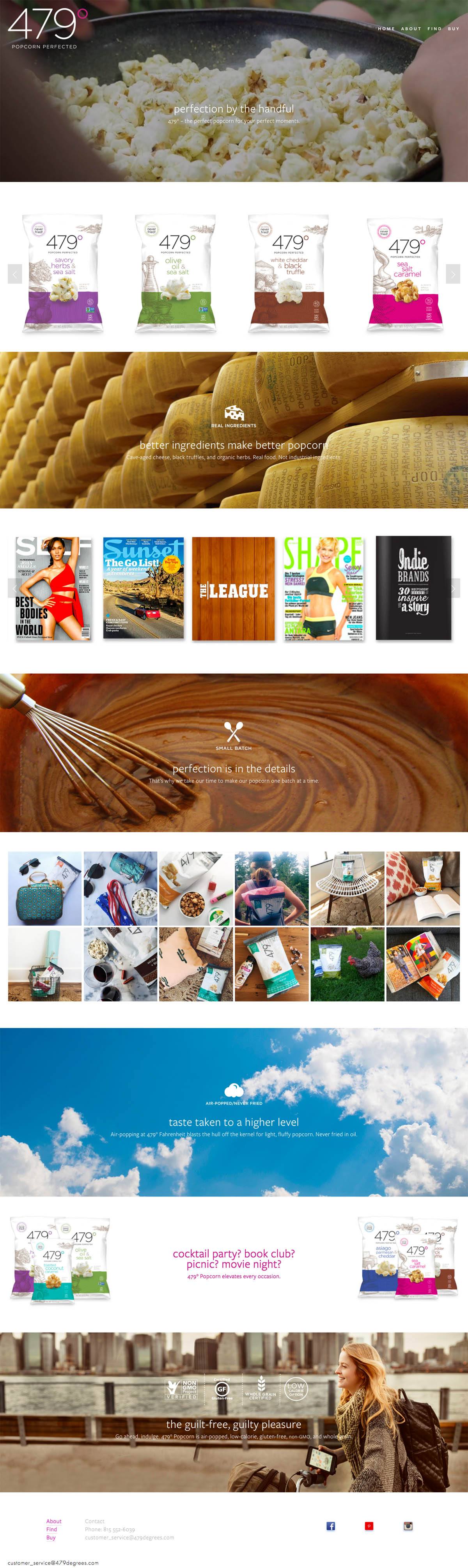 eCommerce website: 479 Degrees