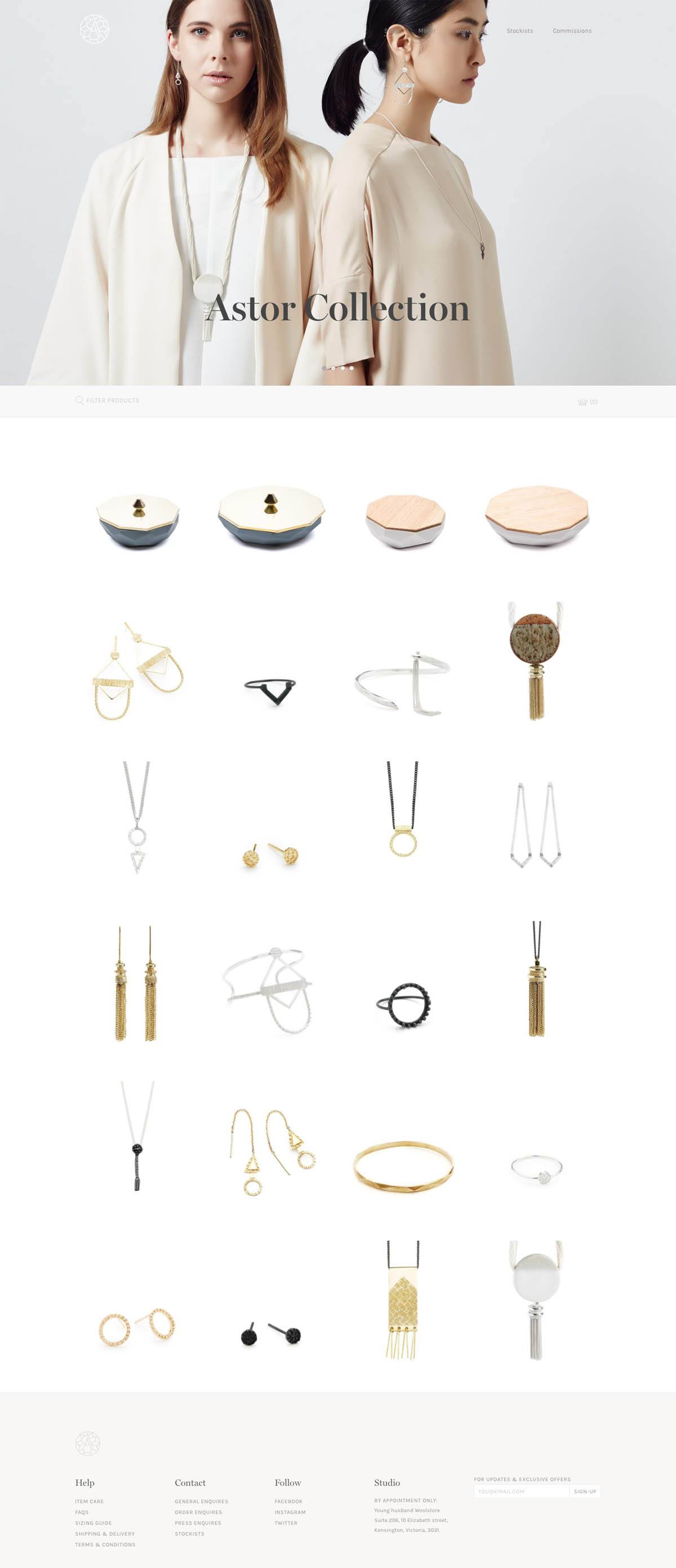 eCommerce website: Abby Seymour