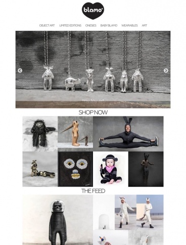 eCommerce website: Blamo Toys