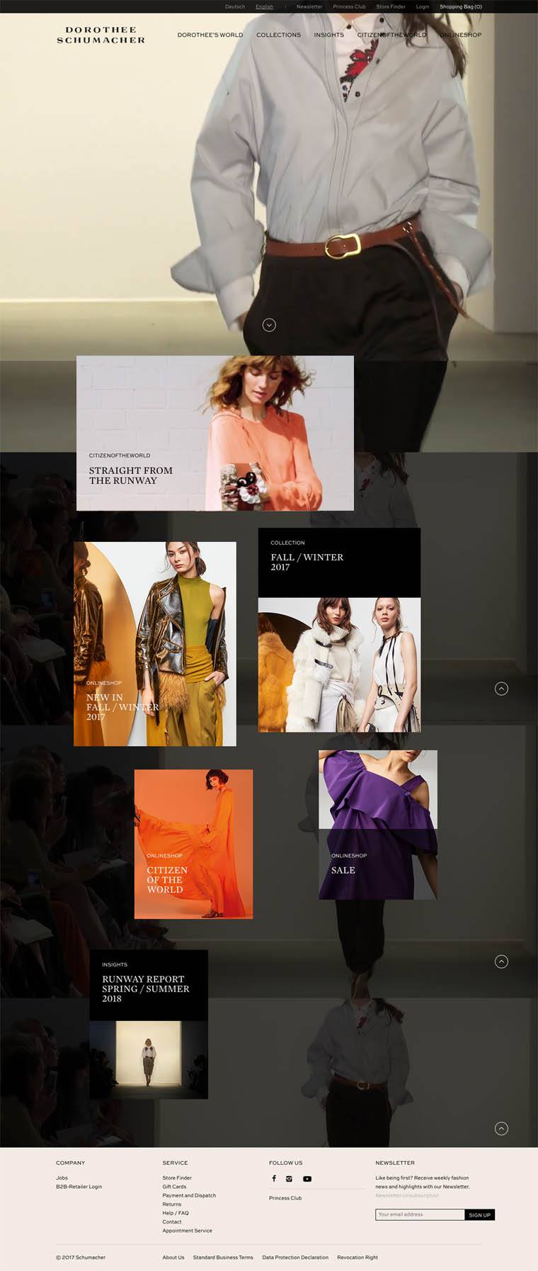 eCommerce website: Dorothee Schumacher