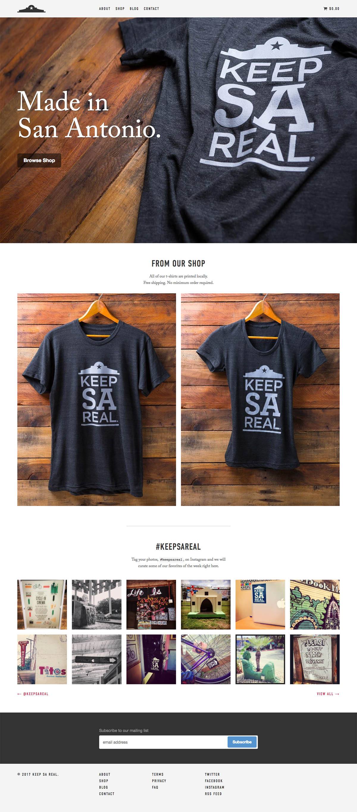 eCommerce website: Keep SA Real