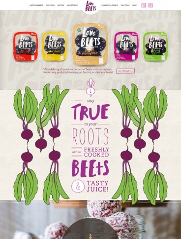 eCommerce website: Love Beets