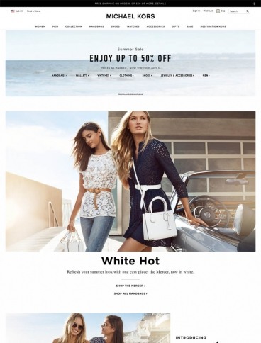 eCommerce website: Michael Kors