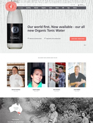 eCommerce website: Daylesford and Hepburn