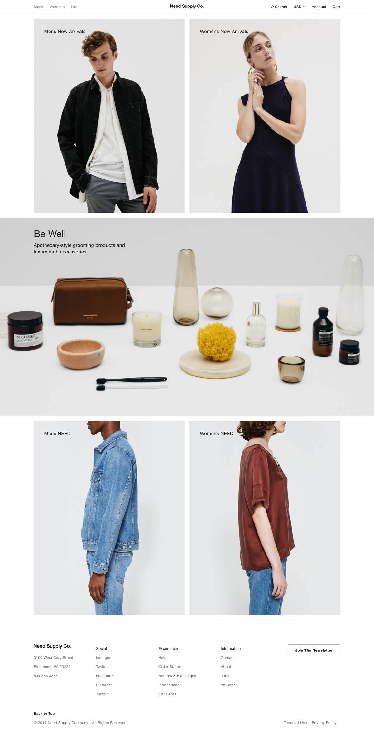 eCommerce website: Need Supply Co.