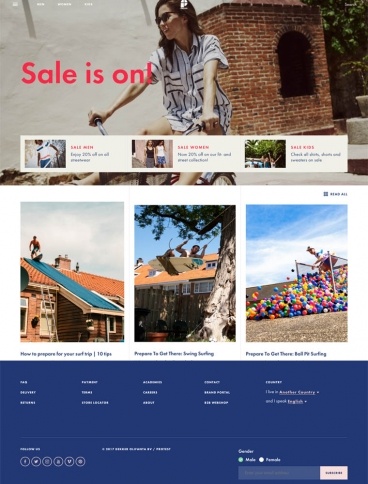 eCommerce website: Protest Boardwear