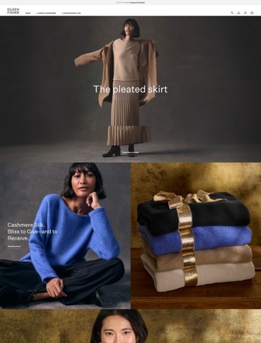 eCommerce website: EILEEN FISHER