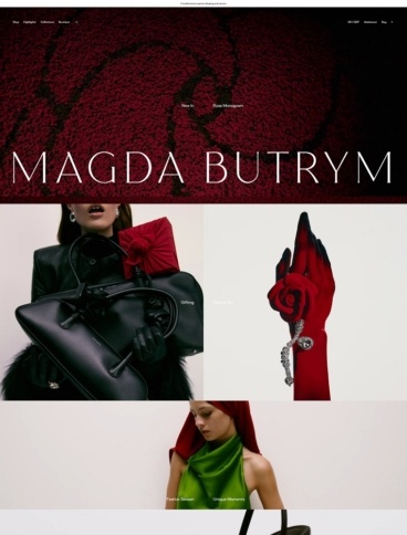 eCommerce website: Magda Butrym