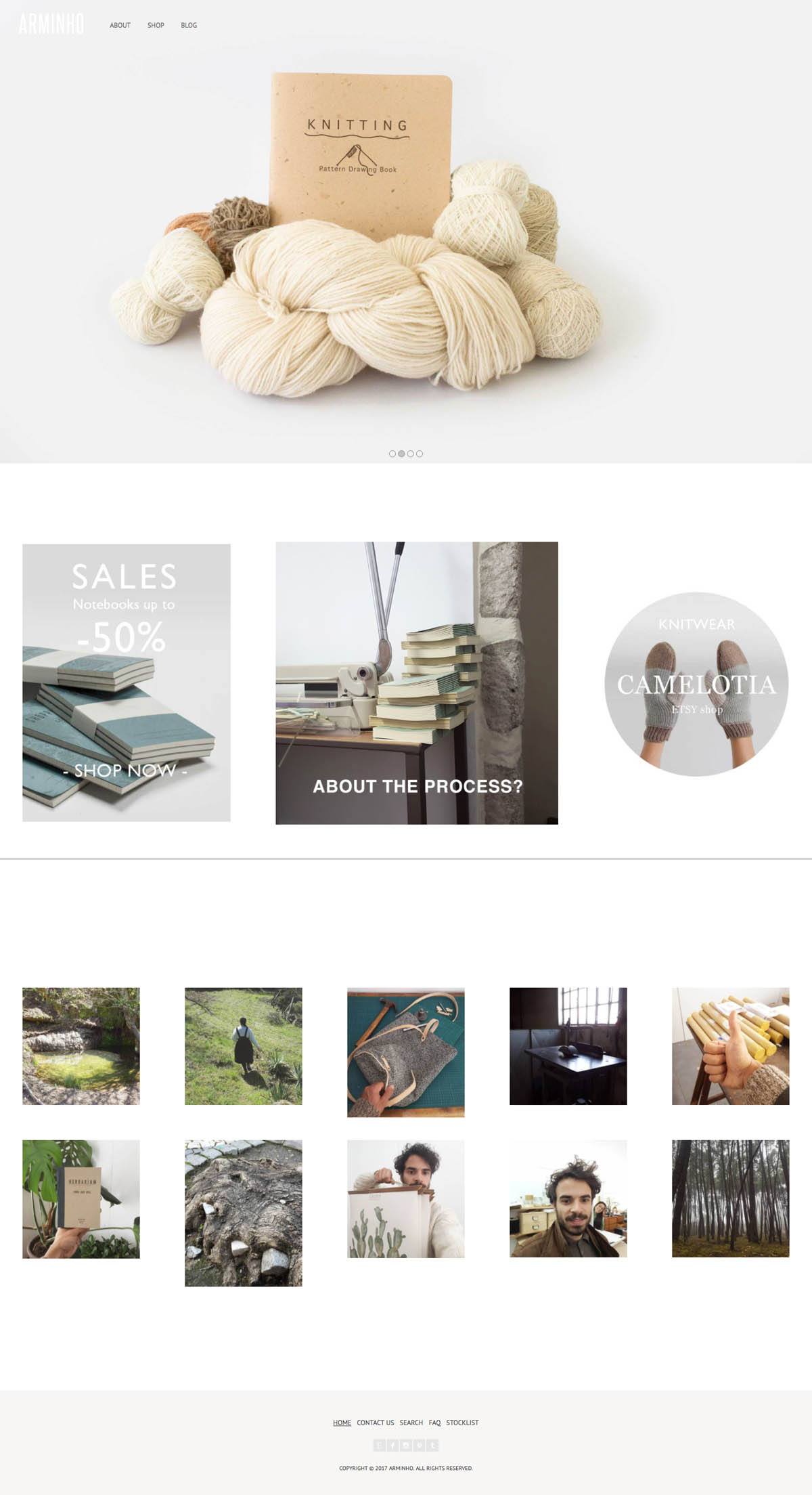 eCommerce website: ARMINHO