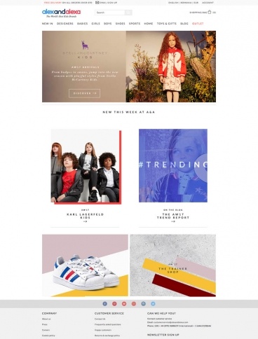 eCommerce website: Alexandalexa