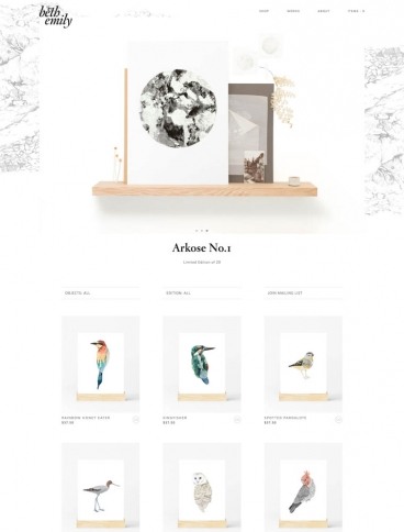 eCommerce website: Beth Emily