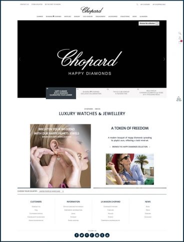 eCommerce website: Chopard