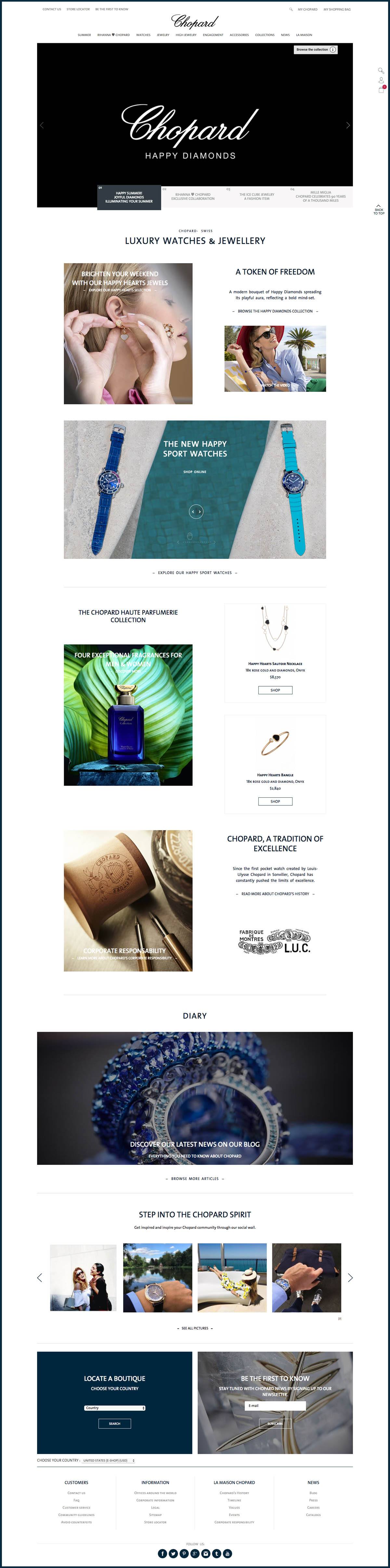 eCommerce website: Chopard