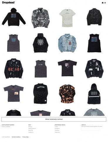 eCommerce website: Drop Dead