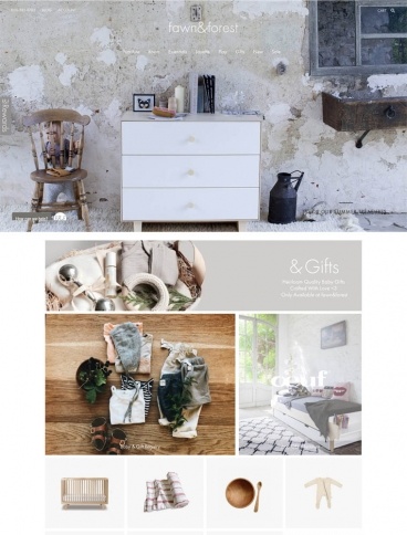 eCommerce website: Fawn & Forest
