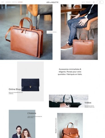 eCommerce website: Leo et Violette