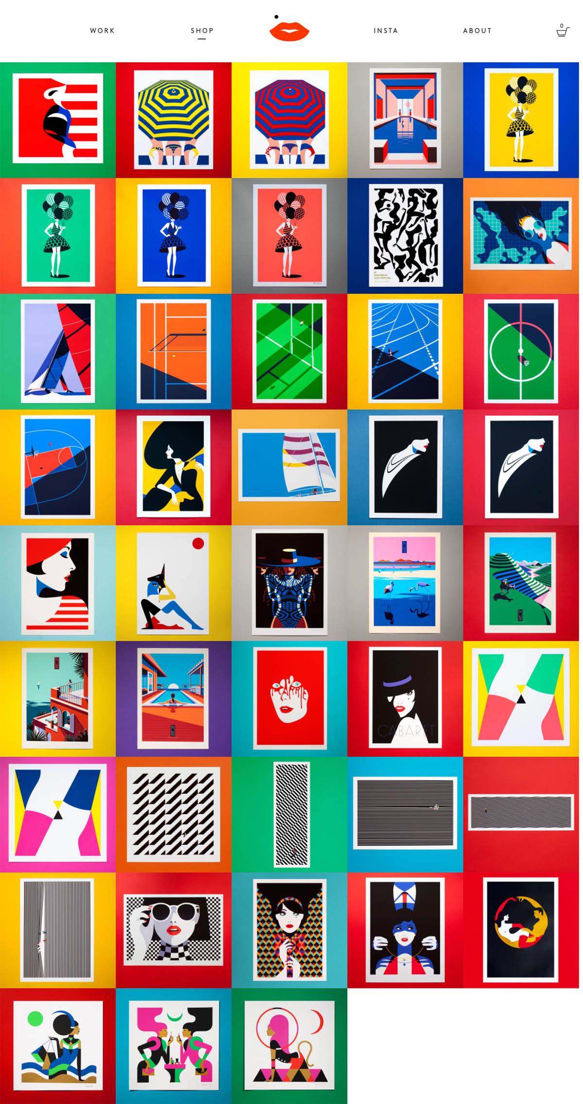 eCommerce website: Malika Favre