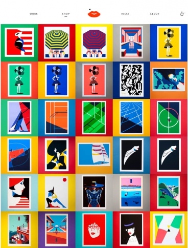 eCommerce website: Malika Favre