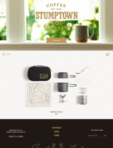 eCommerce website: Stumptown Coffee Roasters