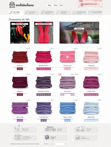eCommerce website: Archiduchesse