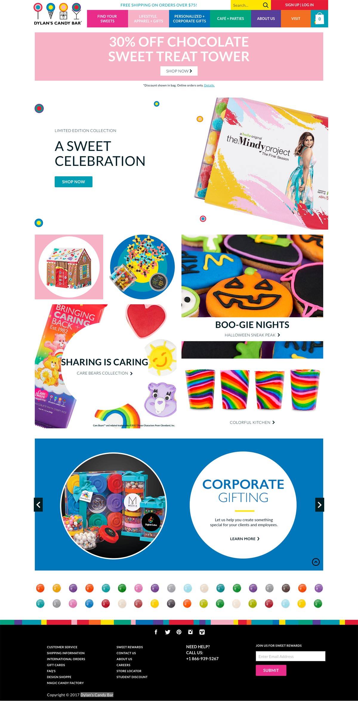 eCommerce website: Dylan’s Candy Bar