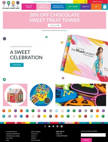 eCommerce website: Dylan’s Candy Bar