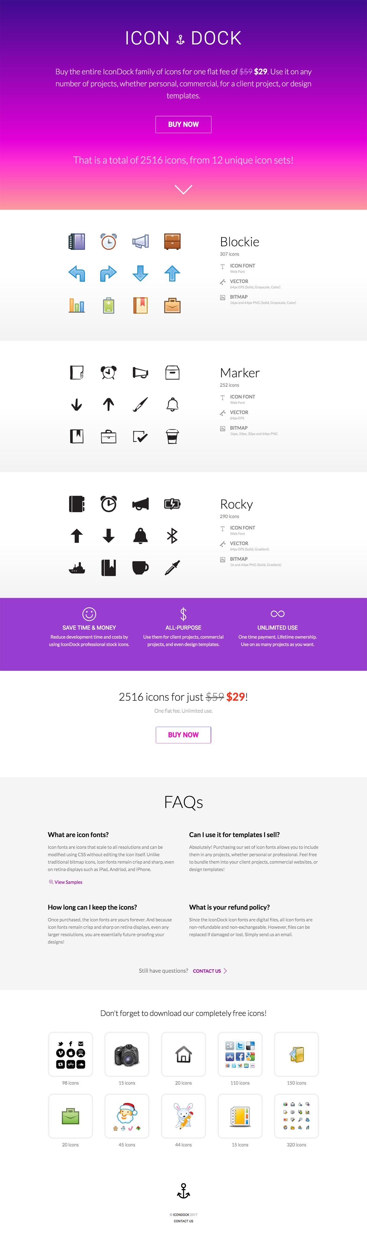 eCommerce website: IconDock