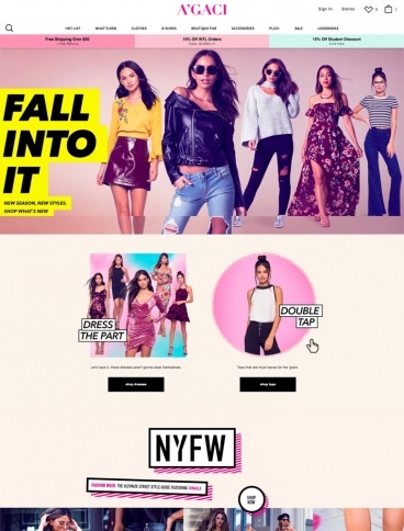 eCommerce website: A’GACI