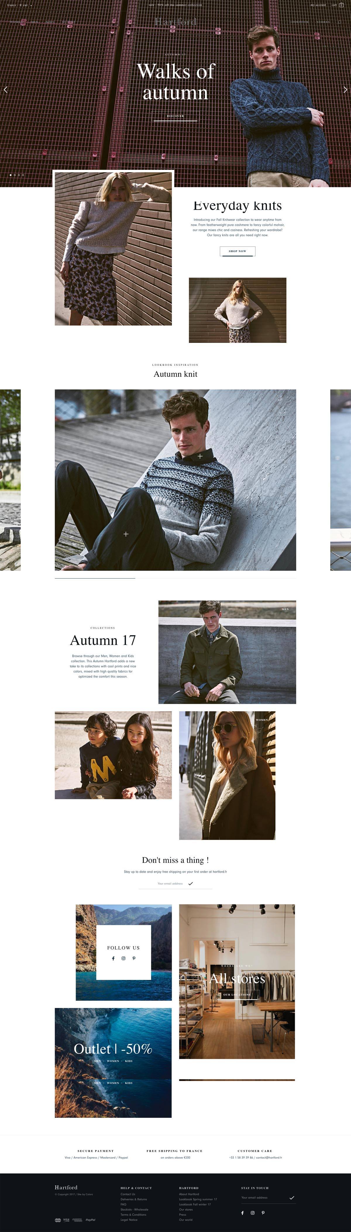 eCommerce website: Hartford