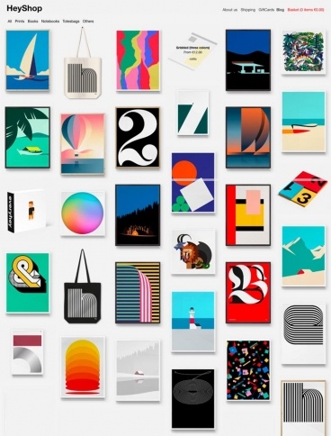 eCommerce website: Hey Shop