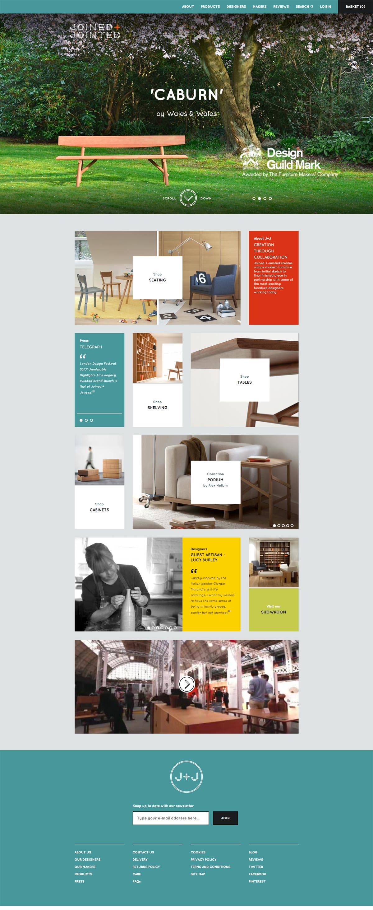 eCommerce website: Joined and Jointed