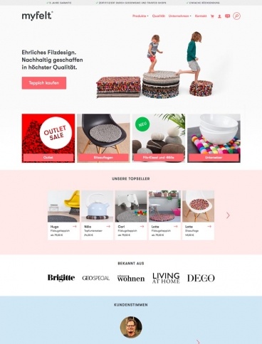 eCommerce website: Myfelt