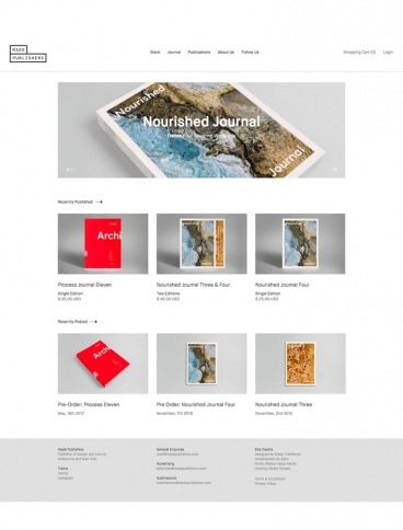 eCommerce website: Made Publishers