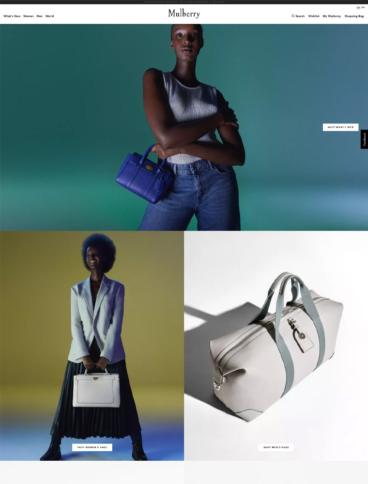 eCommerce website: Mulberry