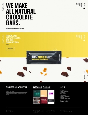 eCommerce website: Simply Chocolate