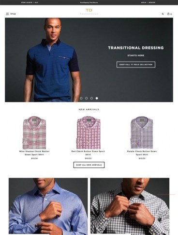 eCommerce website: Thomas Dean