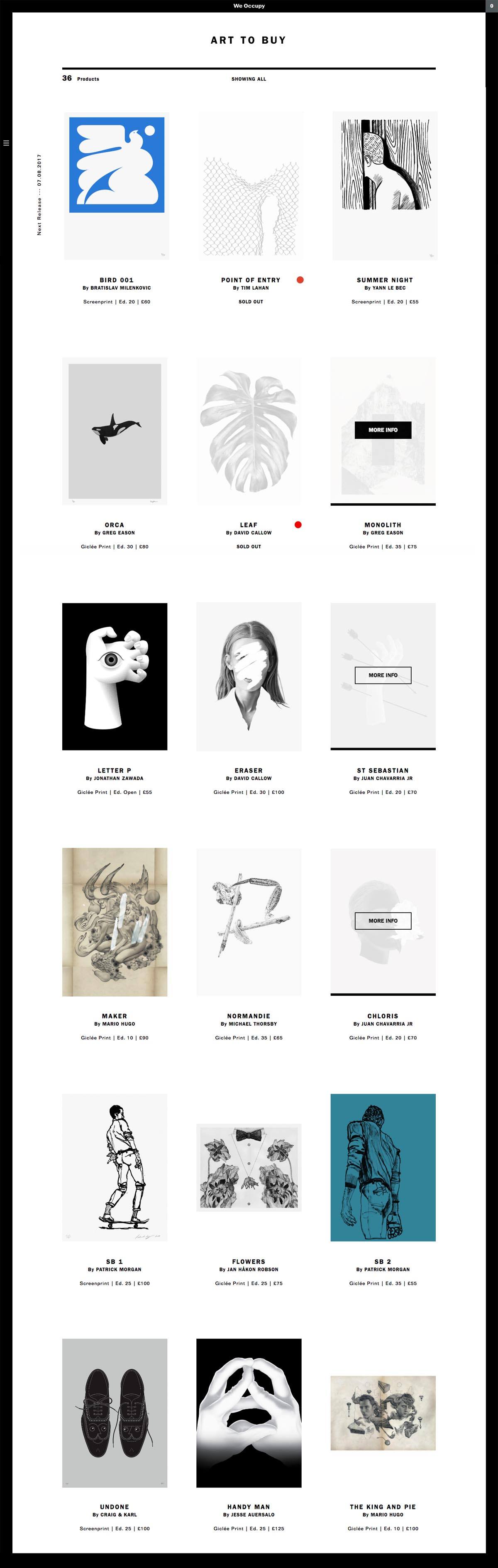 eCommerce website: We Occupy