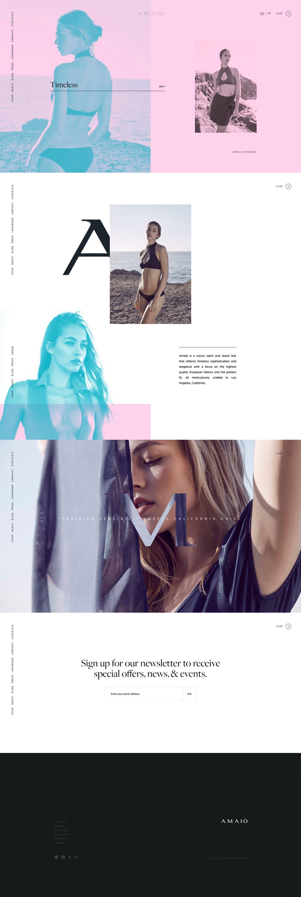 eCommerce website: AMAIÒ SWIM