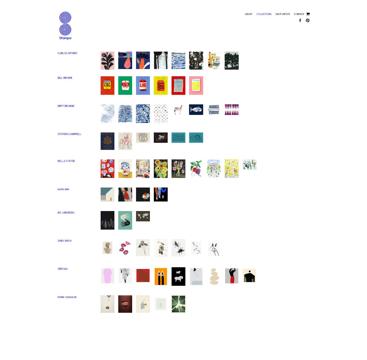 eCommerce website: Stampa