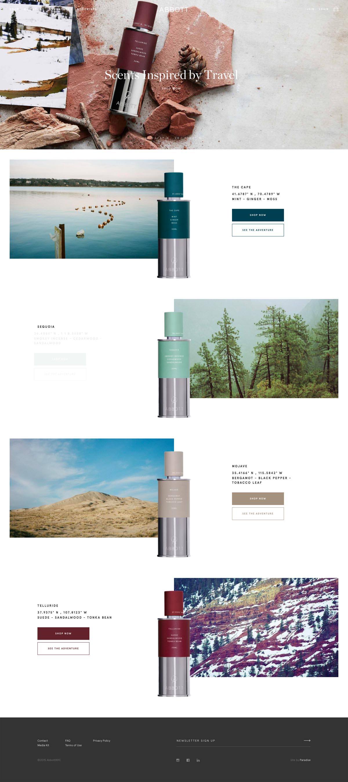 eCommerce website: Abbott NYC