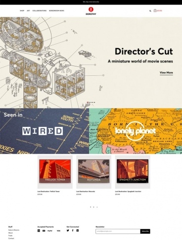 eCommerce website: Dorothy