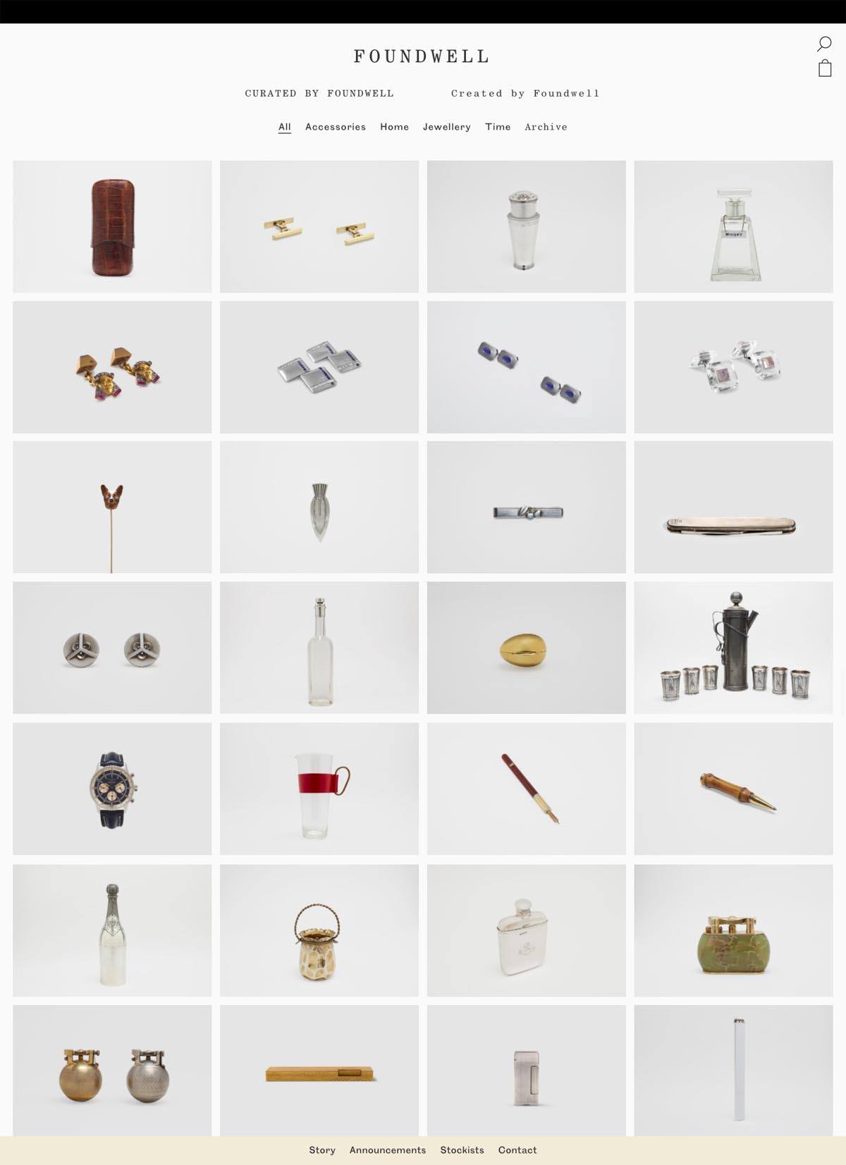 eCommerce website: Foundwell