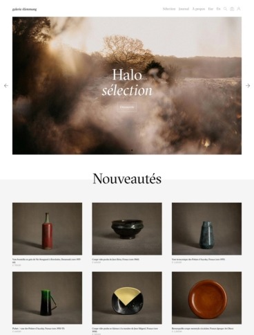 eCommerce website: Galerie Stimmung